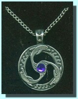 DOLPHIN TRISKILIAN delfíní sluneční kolo (Viking amulet)