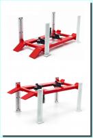 Adjustable Four Post Red White Die-Cast Car 1/18 Lift
