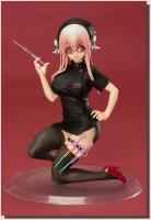 Super Sonico Little Devil Black Nurse Figure