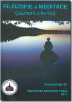 Filozofie a meditace (záznam z kurzu) na skladě