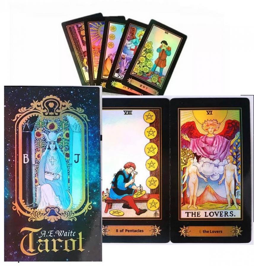 A.E. Waite TAROT (78 karet s duhovým povrchem)