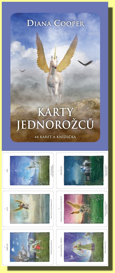 Karty jednorožců (44 karet a knížečka)