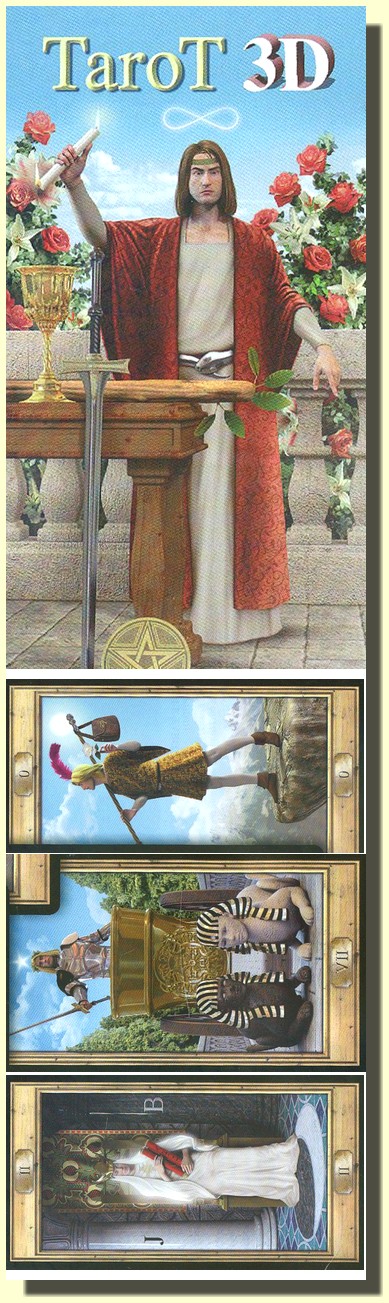 Tarot Obrázkového Klíče 3D Grand Trumps (22 karet velká arkána) anglicky