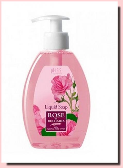 Rose of Bulgaria tekuté přírodní růžové mýdlo 300ml