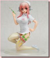 Super Sonico Little Devil White Nurse Figure